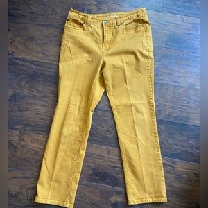 Croft and Barrow Mustard Yellow Jeans